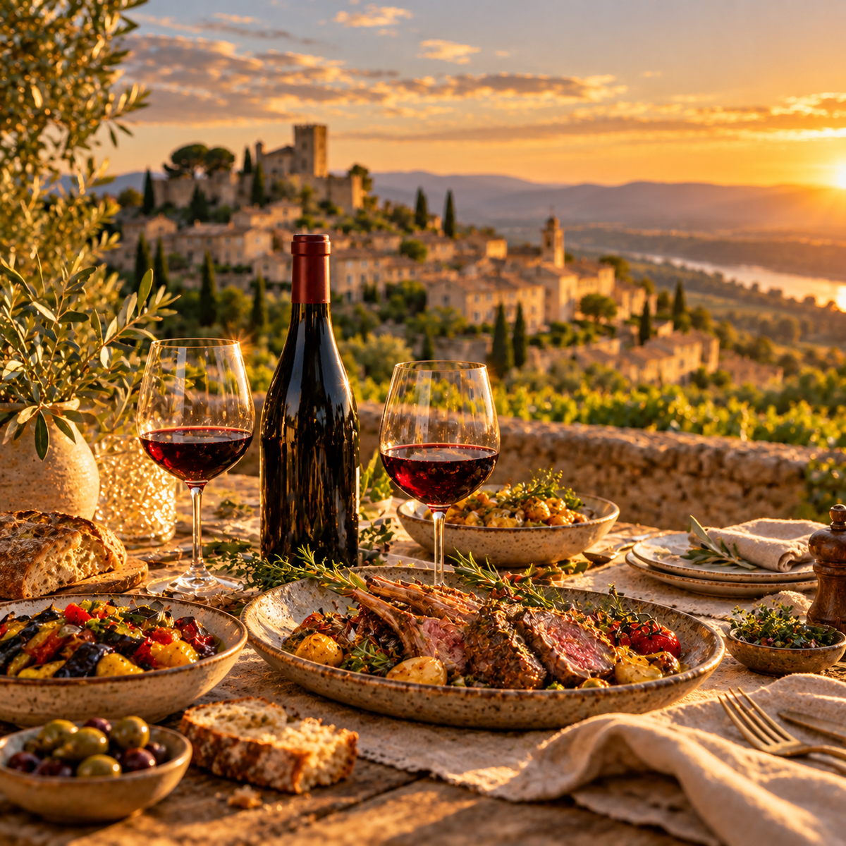 Accords mets et vins : quoi manger avec un Châteauneuf-du-Pape ?