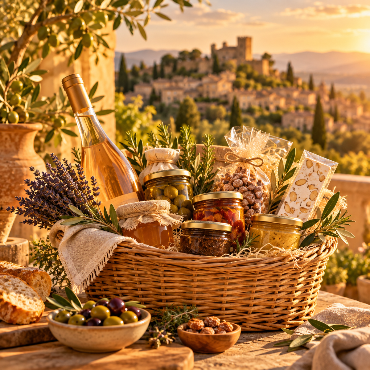 Panier garni provençal : que mettre dedans ?