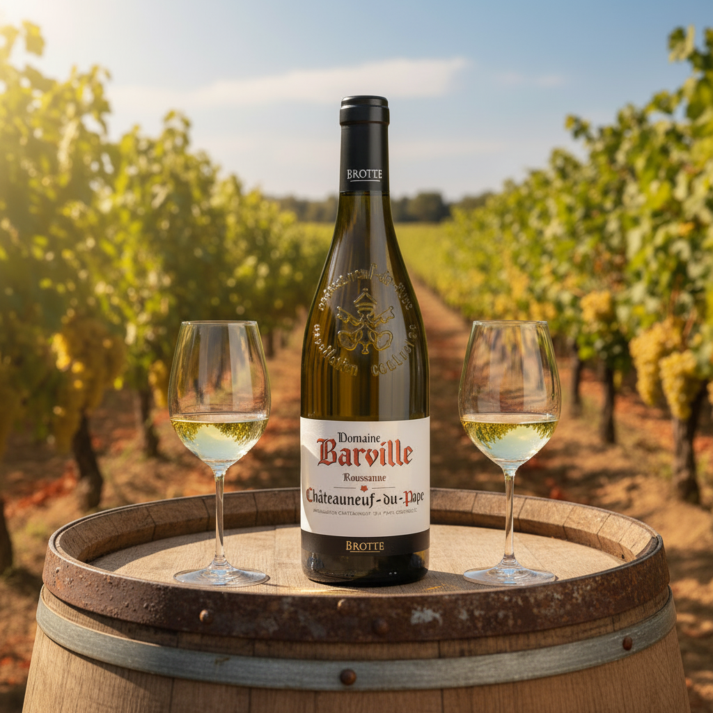DOMAINE BARVILLE Roussanne Châteauneuf-du-Pape branco 2022 - Maison Molinet