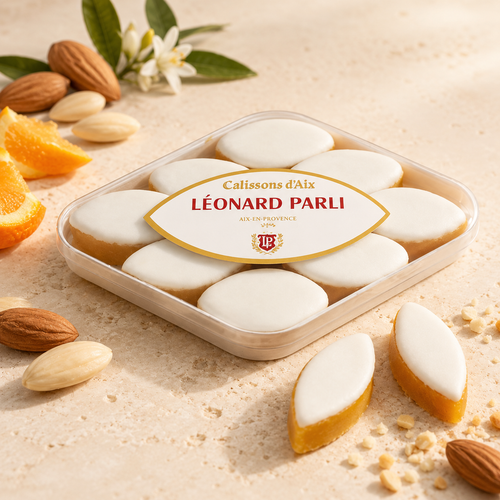 Boîte de 9 mini calissons d’Aix Léonard Parli – 55 g