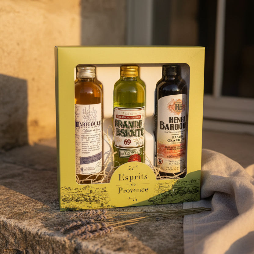 Coffret Dégustation Pastis & Liqueurs de Provence – 3 x 10cl Maison Molinet