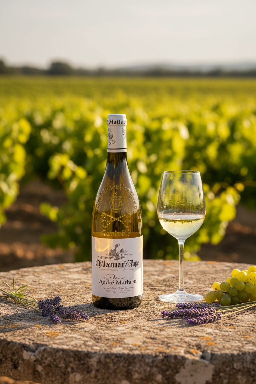 Châteauneuf-du-Pape Branco “Tradição” 2025 – Domaine André Mathieu – Maison Molinet