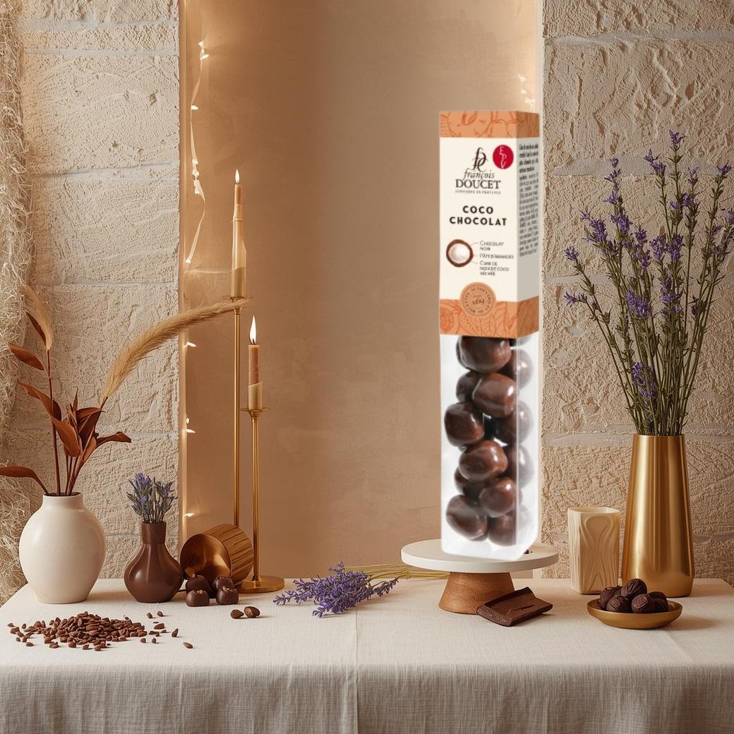 Coco Chocolate – Coco, Pasta de Amêndoa e Chocolate Negro Maison Molinet