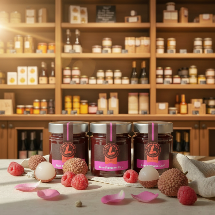 Geleia de Lichia e Framboesa Rosa Maison Molinet