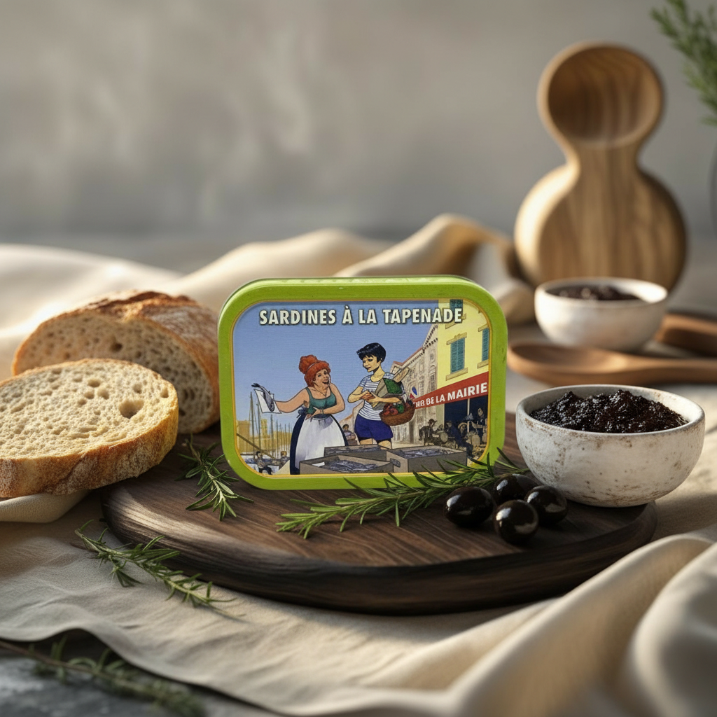 Sardines à la tapenade noire – 115 g Maison Molinet