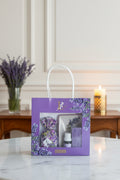 Sac cadeau lavande (HE,PORTE SAVON, SAVON ET SACHET DE FLEURS DE LAVANDE) Maison Molinet