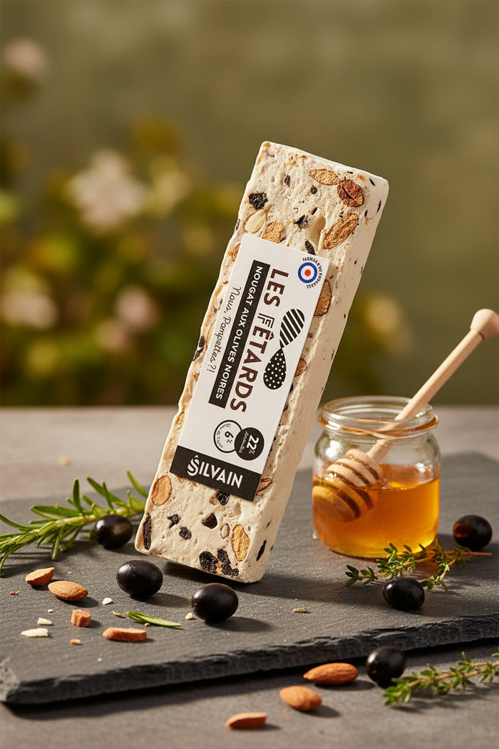 Festas - Nougat com azeitonas pretas de Nyons 100gr Maison Molinet