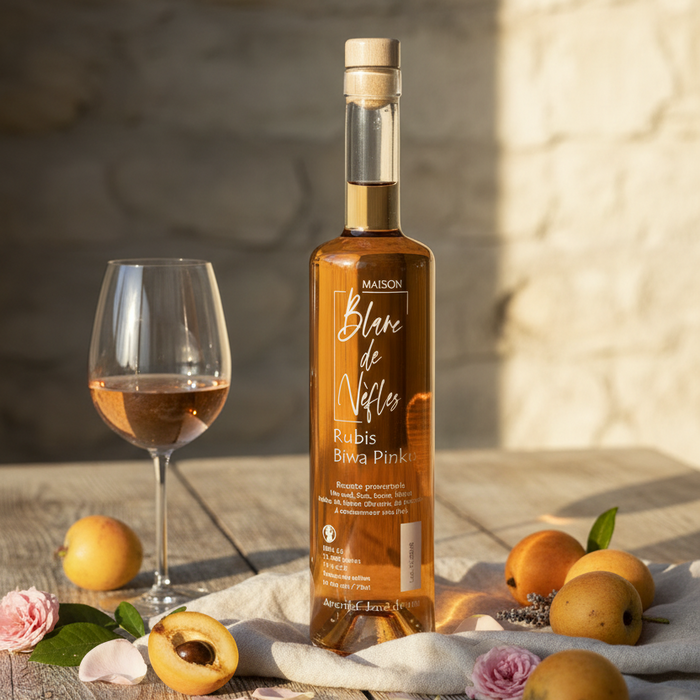 Rosé de Nèfles Rubis Biwa Pinku – Maison Blanc de Nèfles – Vinho rosé aperitivo 75cl