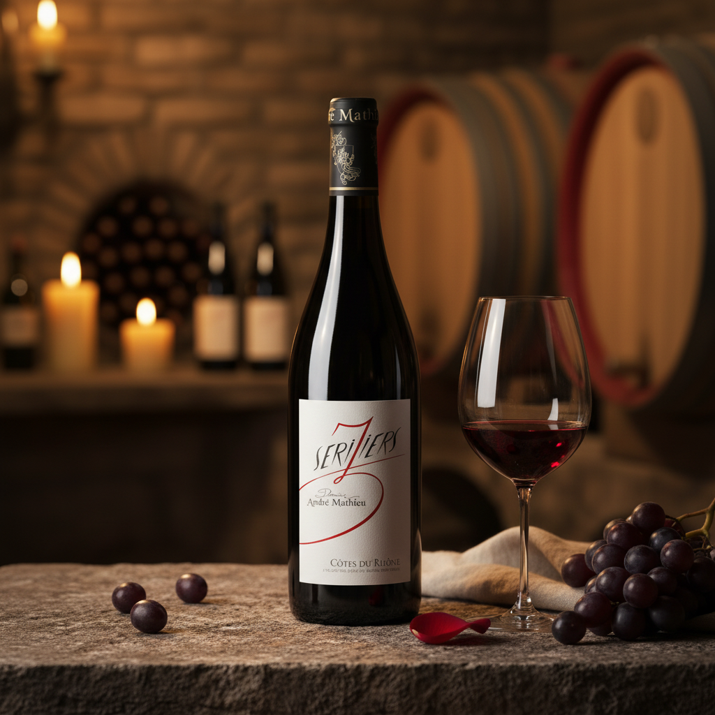 Côtes du Rhône Tinto “Seriziers” 2023 – Domaine André Mathieu Maison Molinet