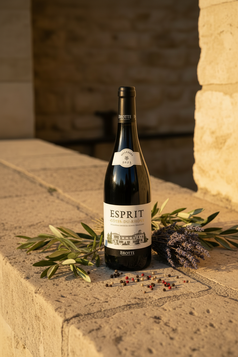 Esprit Côtes-du-Rhône Rouge 2023 – Lifestyle