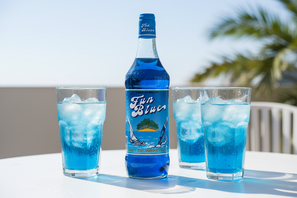 Sirop Fun Blue – Bouteille 1 L Maison Molinet