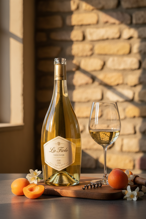 A garrafa Viognier