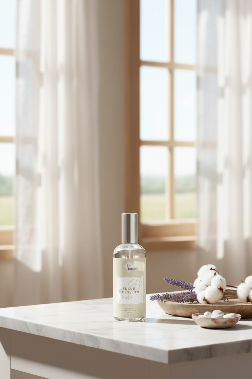 Parfum d’ambiance Fleur de Coton – flacon 100 ml